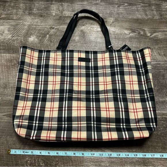 New York & Company Plaid Tote Bag w Matching Wallet NWT - Picture 10 of 10
